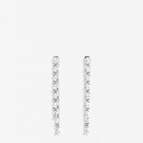 Bryan Anthonys Radiance Collection Baguette Chandelier Earrings Emerald Cut Silver