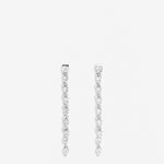 Bryan Anthonys Radiance Collection Pear Cut Chandelier Earrings Silver