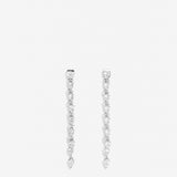 Bryan Anthonys Radiance Collection Pear Cut Chandelier Earrings Silver