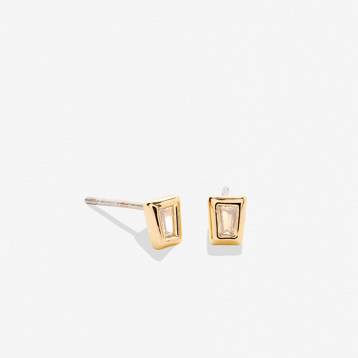 Bryan Anthonys Radiance Collection Baguette Stud Earrings Gold