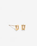 Bryan Anthonys Radiance Collection Baguette Stud Earrings Gold