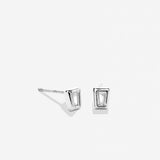Bryan Anthonys Radiance Collection Baguette Stud Earrings Silver