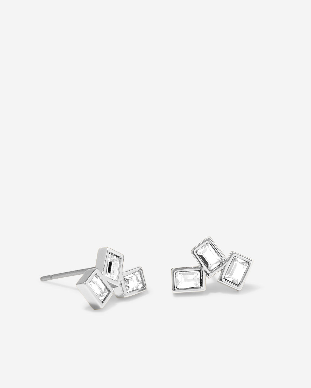 Bryan Anthonys Beautifully Broken Silver Stud Earring Macro