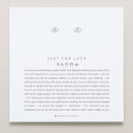 Bryan Anthonys Just For Luck Evil Eye Silver Earring On Card