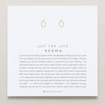 Bryan Anthonys Just For Luck Hamsa Gold Earring On Card