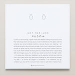 Bryan Anthonys Just For Luck Hamsa Silver Earring On Card