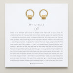 Bryan Anthonys My Circle Friendship Drop Earrings Gold