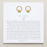 Bryan Anthonys My Circle Friendship Drop Earrings Gold