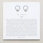 Bryan Anthonys My Circle Friendship Drop Earrings Silver