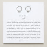 Bryan Anthonys My Circle Friendship Drop Earrings Silver