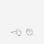 One Door Closes Stud Earrings in silver finish