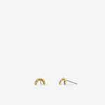 Overcome Earrings showcase in 14k gold finish