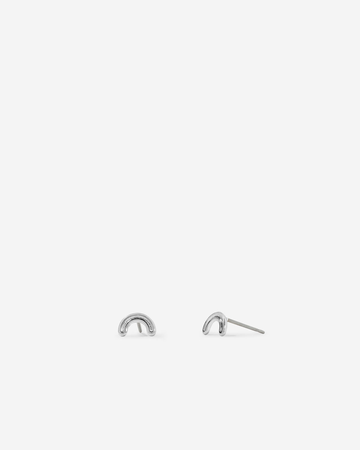Overcome Earrings in silver finish