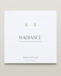 Bryan Anthonys Radiance Collection Baguette Stud Earrings Gold On Card