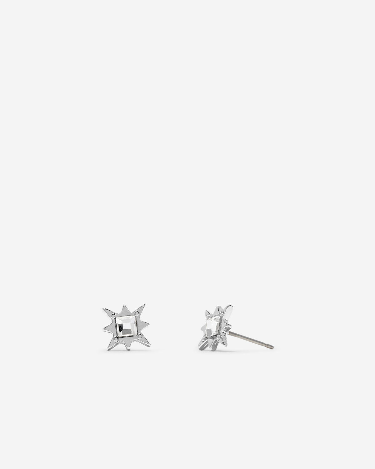 Reach For The Stars Earrings in silver finish
