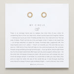 Bryan Anthonys My Circle Stud Earrings Gold
