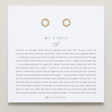 Bryan Anthonys My Circle Stud Earrings Gold