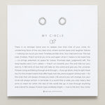 Bryan Anthonys My Circle Stud Earrings Silver