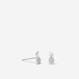 Stand Tall Stay Sweet Earrings in silver finish