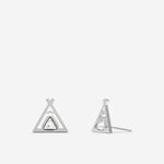 Bryan Anthonys Tribe Stud Earrings In Silver