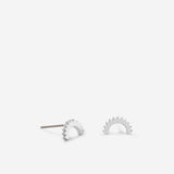 You Are My Sunshine Earrings in silver finish