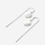 Bryan Anthonys Grit Silver Threader Earrings Macro