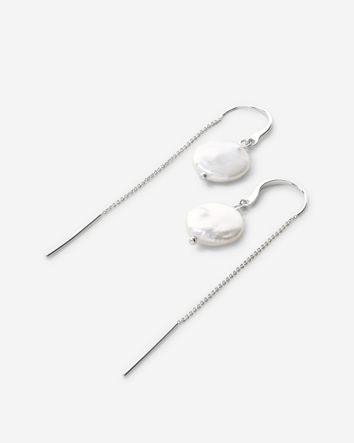 Bryan Anthonys Grit Silver Threader Earrings Macro