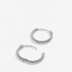 Bryan Anthonys Begin Again Midi Hoops Earrings In Silver