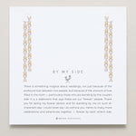 Bryan Anthonys Bridal Collection By My Side Baguette Chandelier Earrings in Gold On Card