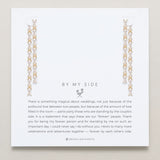 Bryan Anthonys Bridal Collection By My Side Baguette Chandelier Earrings in Gold On Card