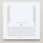 Bryan Anthonys Bridal Collection By My Side Baguette Chandelier Earrings in Silver On Card