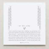 Bryan Anthonys Bridal Collection By My Side Baguette Chandelier Earrings in Silver On Card