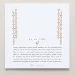 Bryan Anthonys Bridal Collection By My Side Pear Cut Chandelier Bridesmaid Earrings in Gold On Card