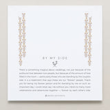 Bryan Anthonys Bridal Collection By My Side Pear Cut Chandelier Bridesmaid Earrings in Gold On Card