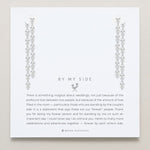 Bryan Anthonys Bridal Collection By My Side Pear Cut Chandelier Bridesmaid Earrings in Silver On Card