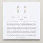 Bryan Anthonys Beautifully Broken Collection Emerald Cut Ear Jackets Gold On Card