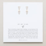 Bryan Anthonys Bridal Collection By My Side Bridesmaid Pear Cut Ear Jackets Gold On Card
