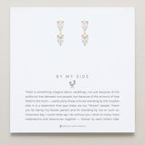 Bryan Anthonys Bridal Collection By My Side Bridesmaid Pear Cut Ear Jackets Gold On Card