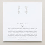 Bryan Anthonys Bridal Collection By My Side Bridesmaid Pear Cut Ear Jackets Silver On Card