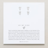 Bryan Anthonys Bridal Collection By My Side Bridesmaid Pear Cut Ear Jackets Silver On Card