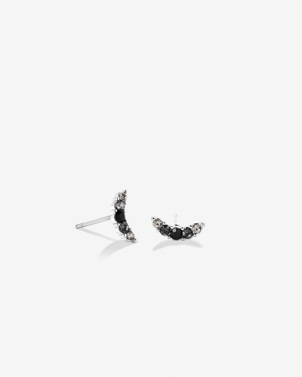 Bryan Anthonys Eclipse Collection Pave Stud Earrings in Silver