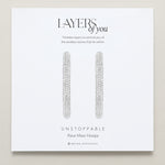 Bryan Anthonys Layers of You Collection Unstoppable Maxi Hoop Earrings Silver On Card
