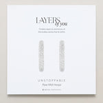 Bryan Anthonys Unstoppable Pave Midi Hoops Silver