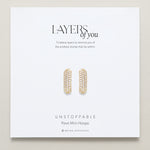 Bryan Anthonys Layers of You Gold Unstoppable Pave Hoops On Card