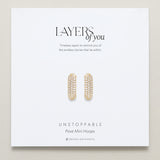Bryan Anthonys Layers of You Gold Unstoppable Pave Hoops On Card