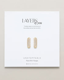 Bryan Anthonys Layers of You Gold Unstoppable Pave Hoops On Card