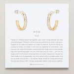 Bryan Anthonys Mom Baguette Midi Hoop Earrings in Gold