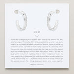 Bryan Anthonys Mom Baguette Midi Hoop Earrings in Silver