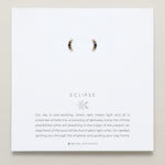 Bryan Anthonys Eclipse Collection Pave Stud Earrings in Gold with Meaning Card