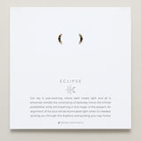 Bryan Anthonys Eclipse Collection Pave Stud Earrings in Gold with Meaning Card